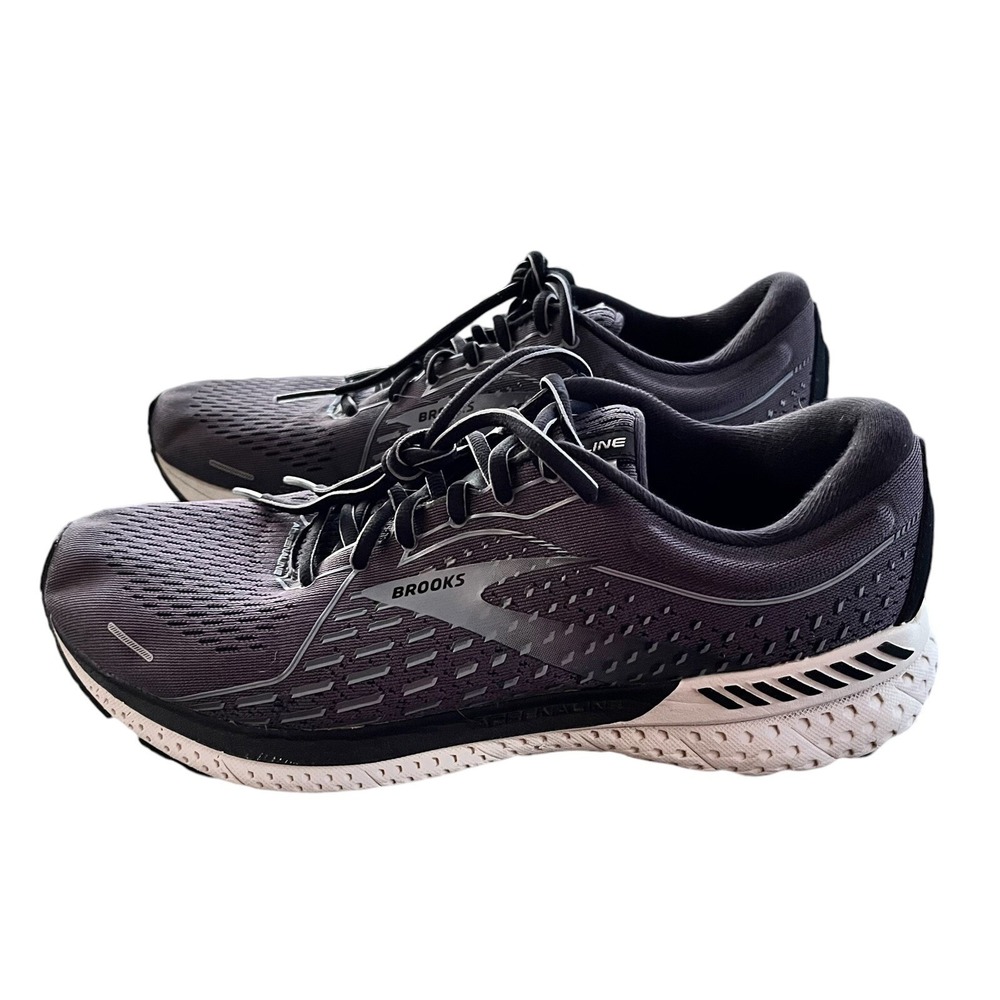 Brooks Adrenaline 21 Running Shoes Sneakers Mens Size 10D Gray Trainers Jog Gym